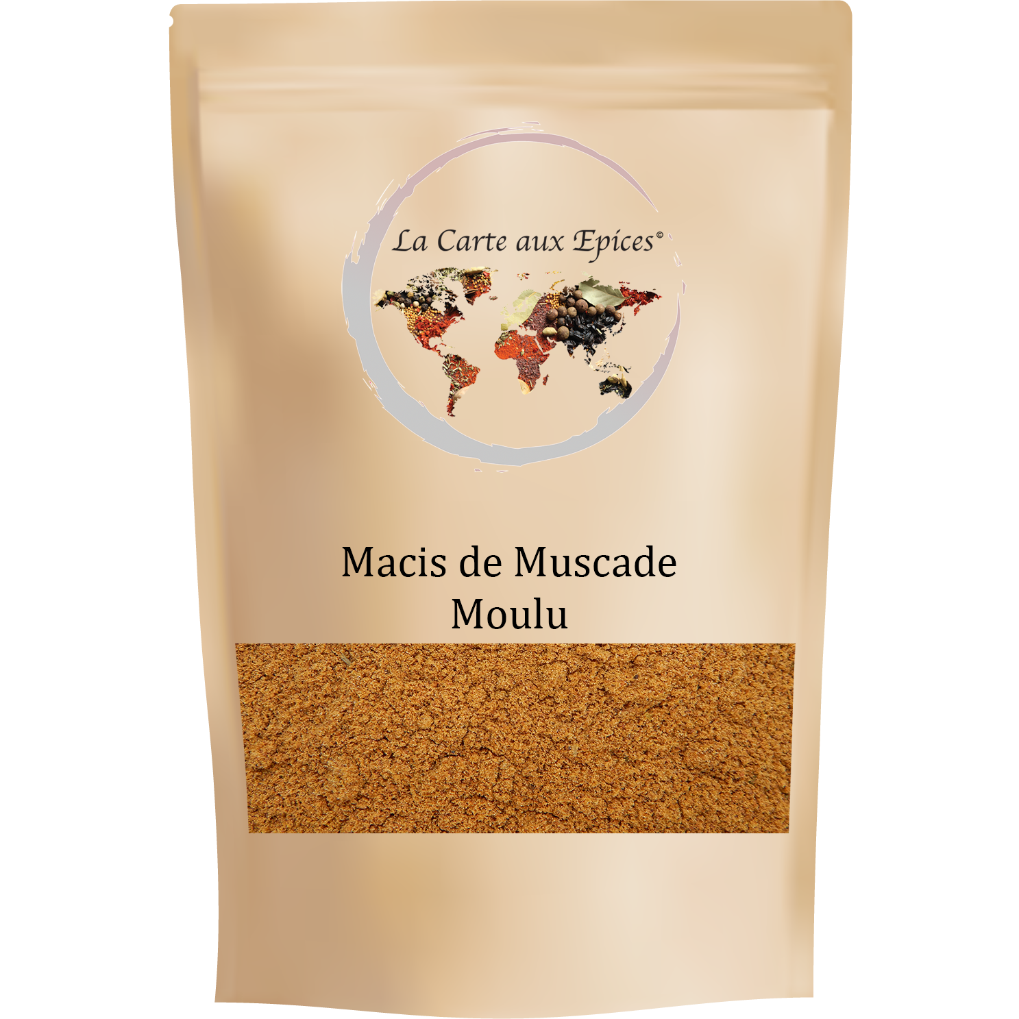 Macis de muscade moulu