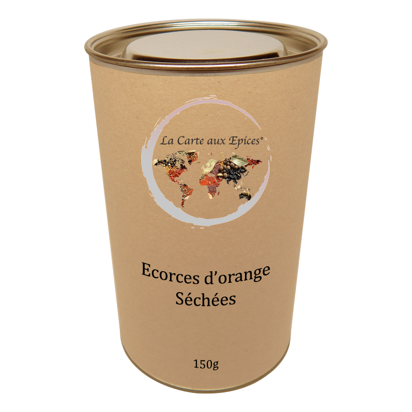 Écorces d'oranges séchées