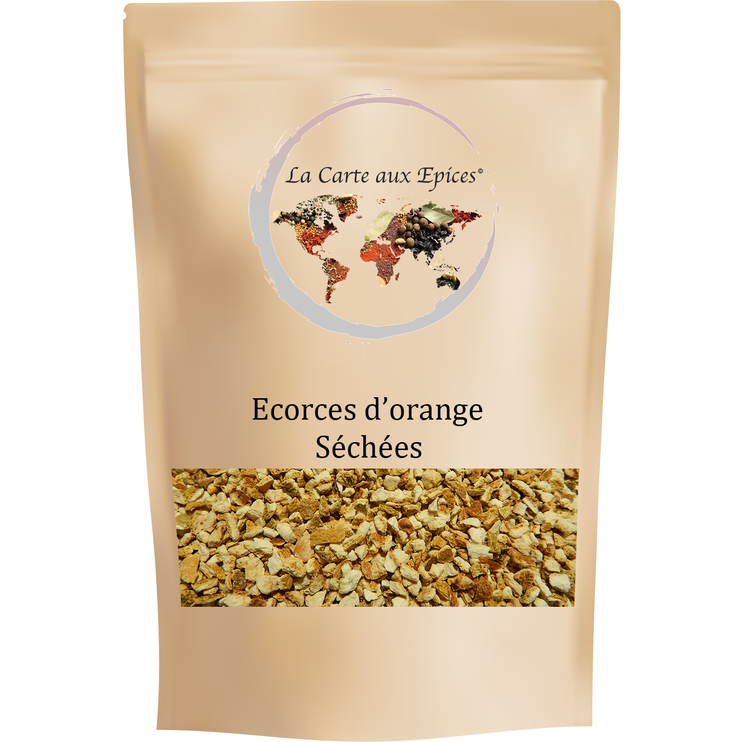 Écorces d'oranges séchées