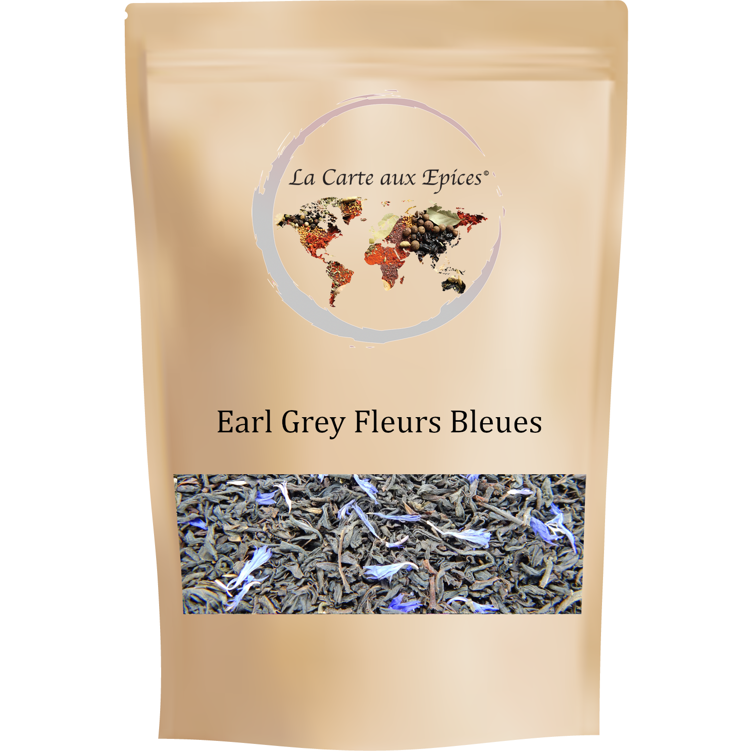 Thé noir Earl Grey fleurs bleues
