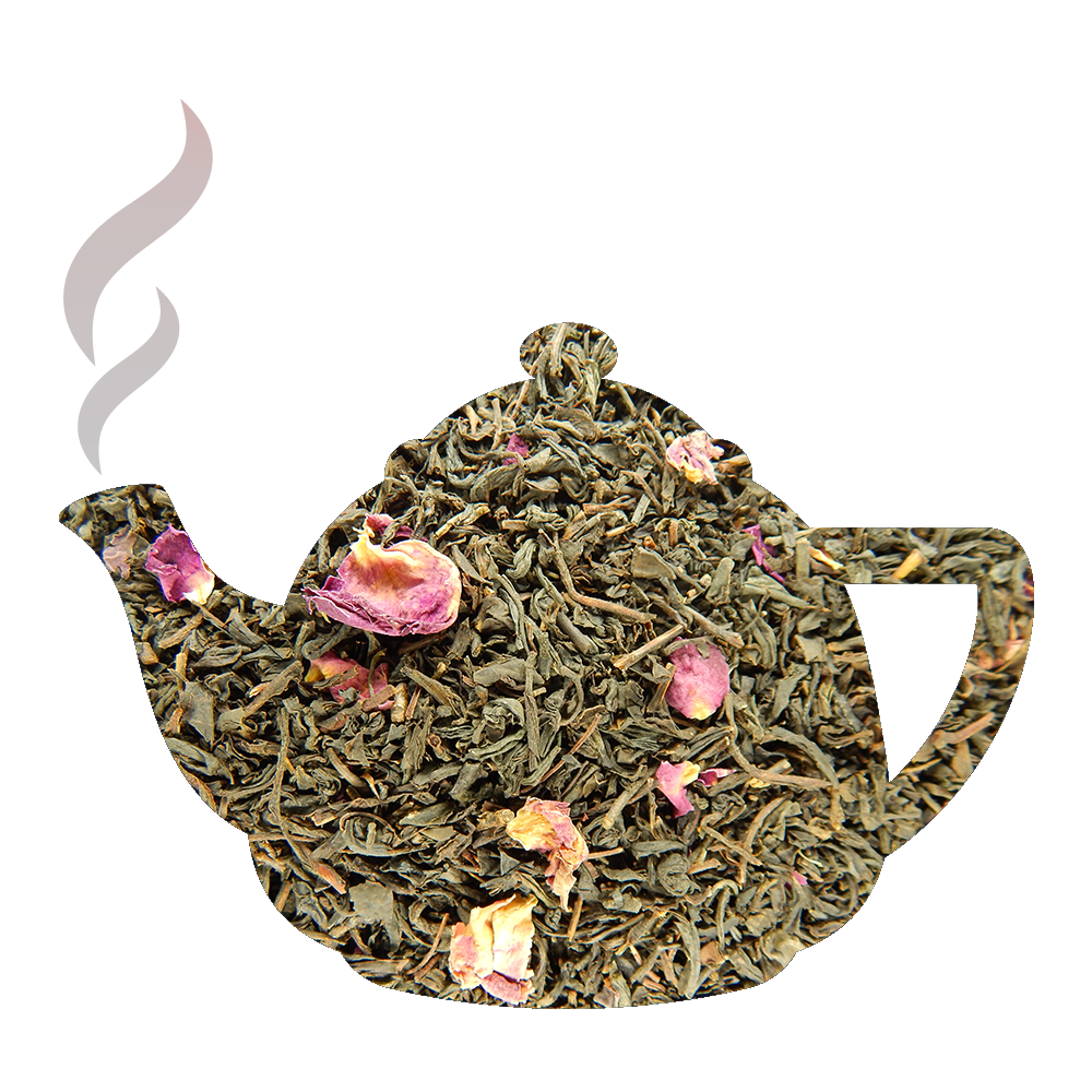 Thé noir au litchi et pétales de rose